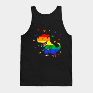 LGBT Pride Flag  Dinosaur Pride Colors Tank Top